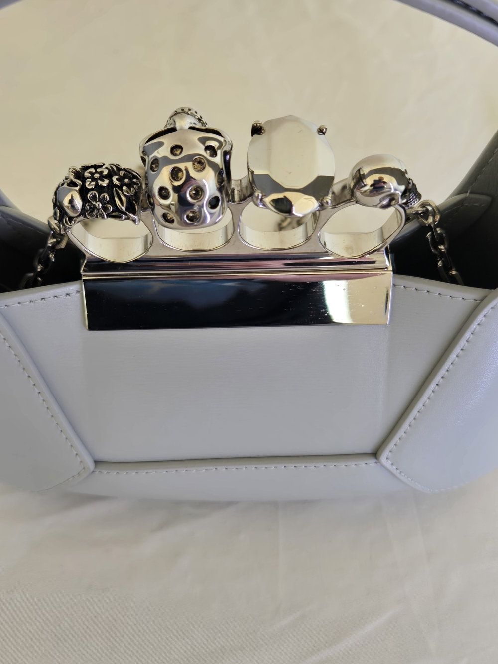 πNWOT Alexander McQUEEN Mini Jewwlled Hobo Bag - Picture 9 of 16